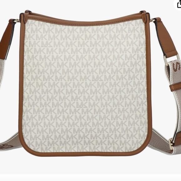 Michael Kors Cream and Brown Crossbody Bag - Picture 2 of 14